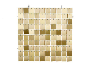 panele cekinowe satynowe 30*30cm jasnozłote