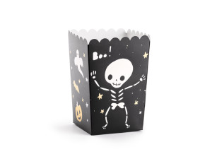6szt pudełka na popcorn BOO! wys:7cm szer:7cm miix