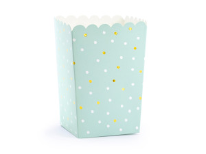 6szt Pudełka na popcorn, mix, 7x7x12,5cm