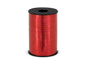 wstążka do balonów plastikowa 5mm*225m czerwona
