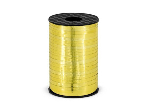 wstążka plastikowa do balonów 5mm*225m złoty chrom