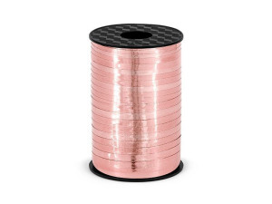 wstążka do balonów plastikowa 5mm*225m rosegold