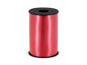 wstążka do balonów plastikowa 5mm*225m czerwona