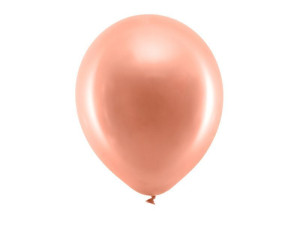 100szt Balony Rainbow 30cm metalizowane rosegold
