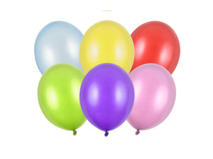 100szt Balony Strong 23cm, Metallic Mix