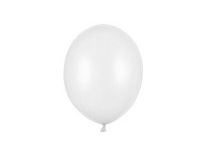 100szt Balony Strong 23cm, Metallic Pure White