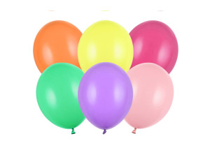 50szt balony strong 23cm, Pastel Mix