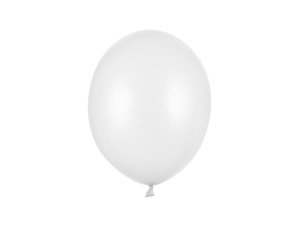 50szt Balony Strong 27cm, Metallic Pure White