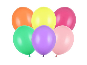 10szt balony Strong 27cm, Pastel Mix