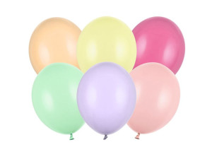 100szt balony Strong 27cm, Pastel Mix