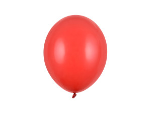 10szt Balony Strong 27cm, Pastel Poppy Red