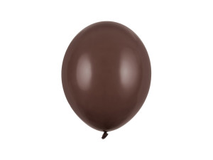 10szt Balony Strong 27cm, Pastel Cocoa Brown