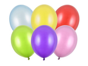 100szt Balony Strong 30cm Metallic Mix