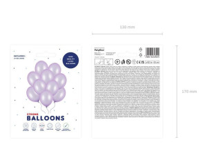 10szt balony Strong 30cm Metallic Wisteria