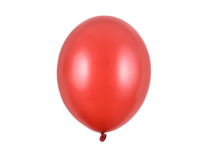 50szt Balony Strong 30cm metallic poppy red