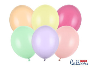 100szt Balony Strong 30cm Pastel Mix