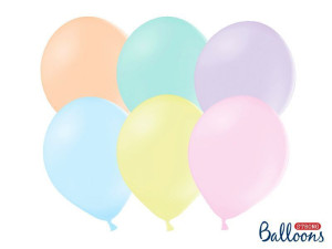 10szt Balony Strong 30cm Pastel Mix