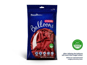 10szt balony Strong 30cm Pastel Poppy Red
