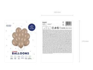 10szt Balony Strong 30cm Pastel Cappuccino