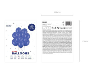 10szt balony Strong 30cm Pastel Royal Blue