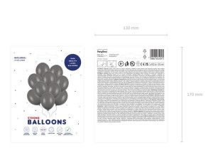 10szt balony Strong 30cm Pastel Grey