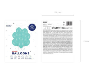 10szt Balony Strong 30cm Pastel Mint Green