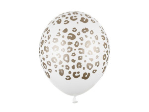 50szt balony 30cm Cętki Pastel Pure White
