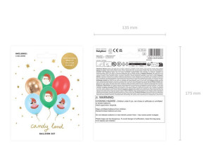 6szt Balony 30 cm Candy land