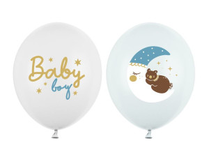 50szt balony 30cm Baby boy, mix
