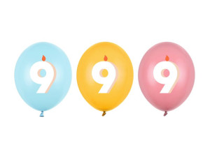 50szt balony 30cm 9, mix