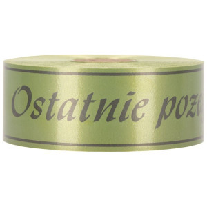 ost.pożegnanie 5cm*100m oliwkowa z czarnym