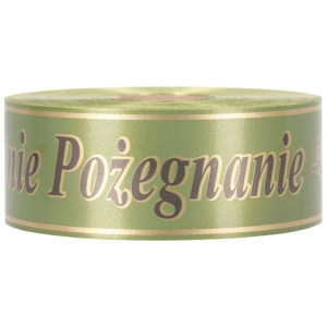 ost.pożegnanie 5cm*100m oliwkowa z czarnym
