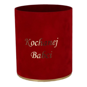 flowerbox welur ...Babci wys:18 szer:15 czerwony