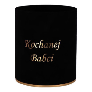 flowerbox welur ...Babci wys:18 szer:15 czarny