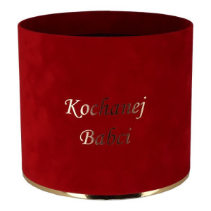 flowerbox welur ...Babci wys:18 szer:20 czerwony
