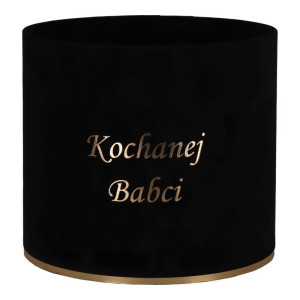 flowerbox welur ...Babci wys:18 szer:20 czarny