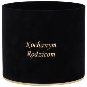 flowerbox ...Rodzicom welur wys:18 szer:20 czarny