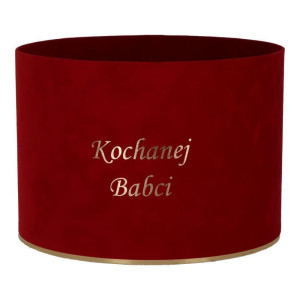 flowerbox welur ...Babci wys:18 szer:25 czerwony