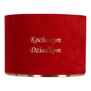 flowerbox welur ...Dziadkom wys:18 szer:25 czerw
