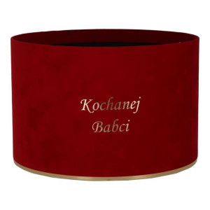 flowerbox welur ...Babci wys:20 szer:30 czerwony