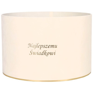 flowerbox ...Świadkowi welur wys:20 szer:30 ecru