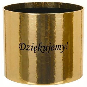 flowerbox Dziękujemy wys:13 szer:15 złote lustro