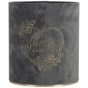 flowerbox Dla Mamy wys:14 szer:12 welur ciemnoszary