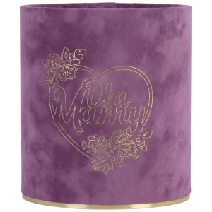 flowerbox Dla Mamy wys:14 szer:12 welur liliowy
