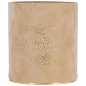 flowerbox Dla Mamy wys:14 szer:12 welur Mocha Mousse