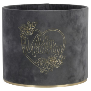 flowerbox Dla Mamy wys:13 szer:15 welur ciemnoszary