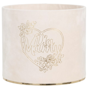 flowerbox Dla Mamy wys:13 szer:15 welur Cloud Dancer