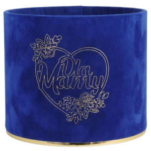 flowerbox Dla Mamy wys:13 szer:15 welur szafirowy