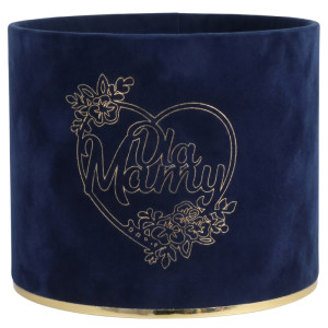 flowerbox Dla Mamy wys:13 szer:15 welur granatowy