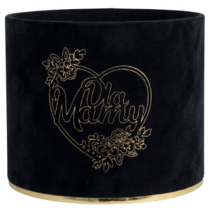 flowerbox Dla Mamy wys:13 szer:15 welur czarny